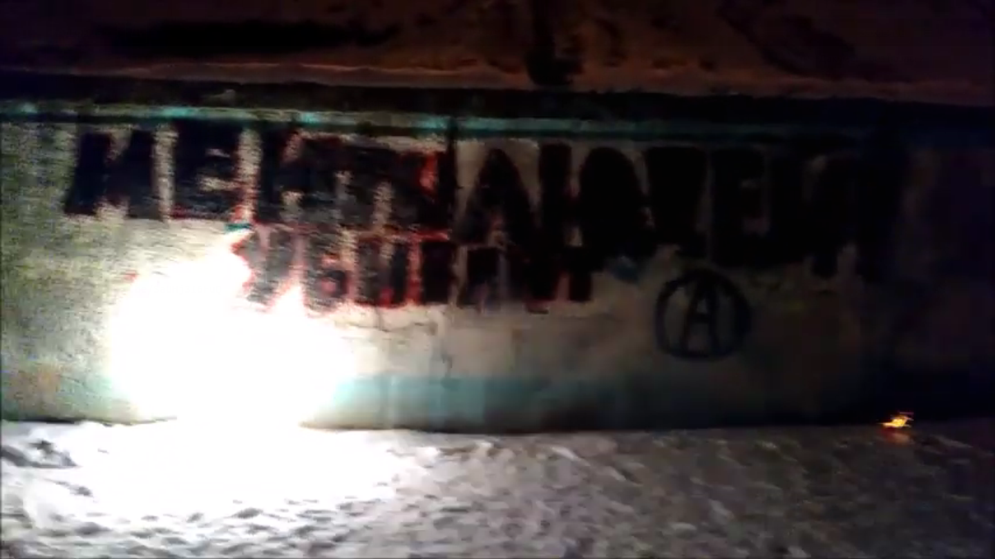 «Менты убивают людей!» — акция анархистов в Минске