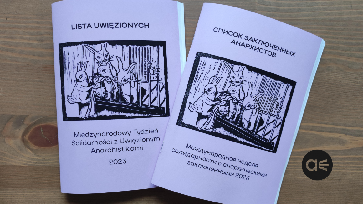 Список заключенных анархистов и анархисток 2023 на русском и польском