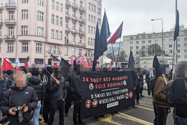 Анархисты присоединились к маршу 11 ноября в Варшаве